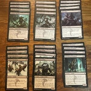 MTG Magic: the Gathering Card Set - Black Zombies